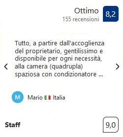 Recensione BeB Al Pesce Vela